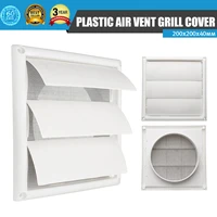 200x200x40mm air vent grille ventilation cover plastic white wall grilles duct heating cooling vents square air outlet extractor