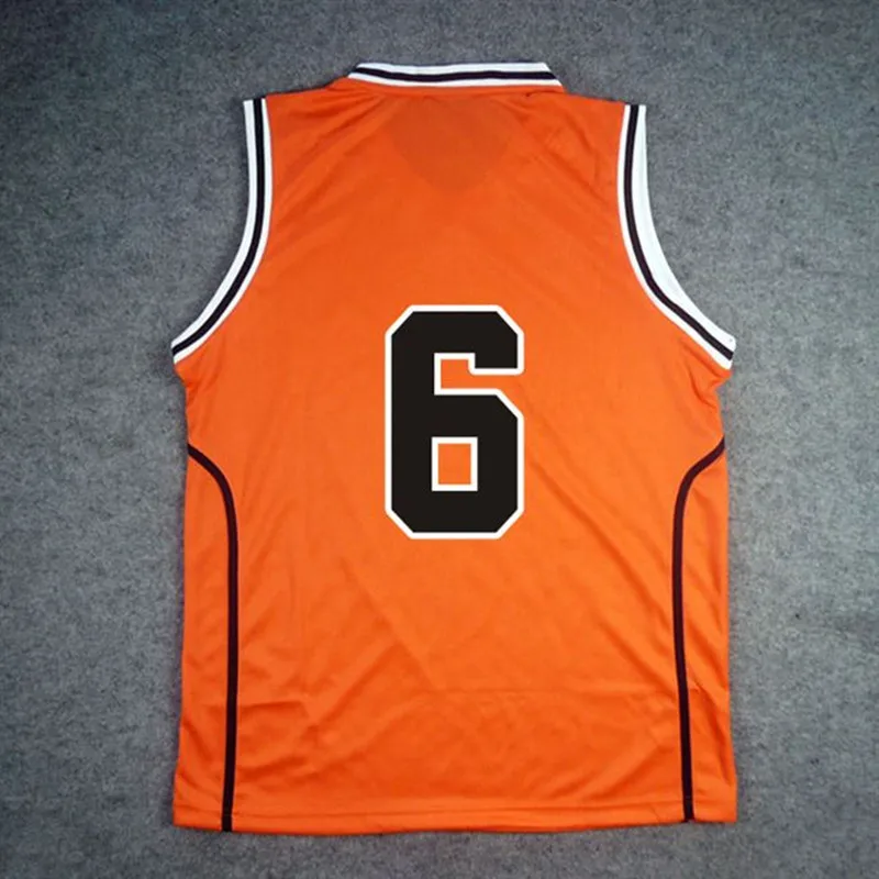 Аниме Kuroko No Basuke Shutoku Midorima Shintaro 6 # костюм баскетбольная майка Косплей Униформа