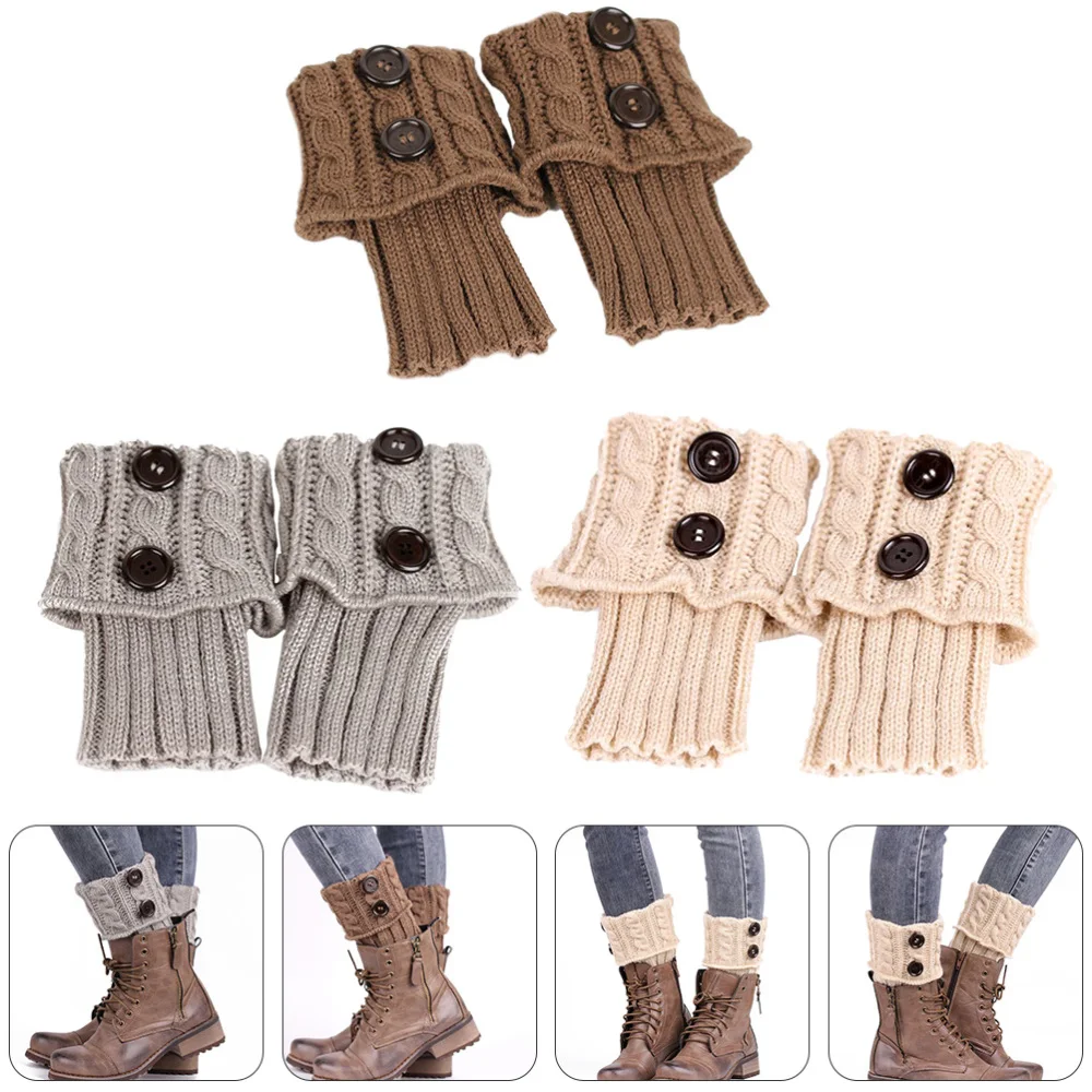 

3 Pairs Leg Warmming Protector Socks Warm Keeping Socks Winter Female Socks