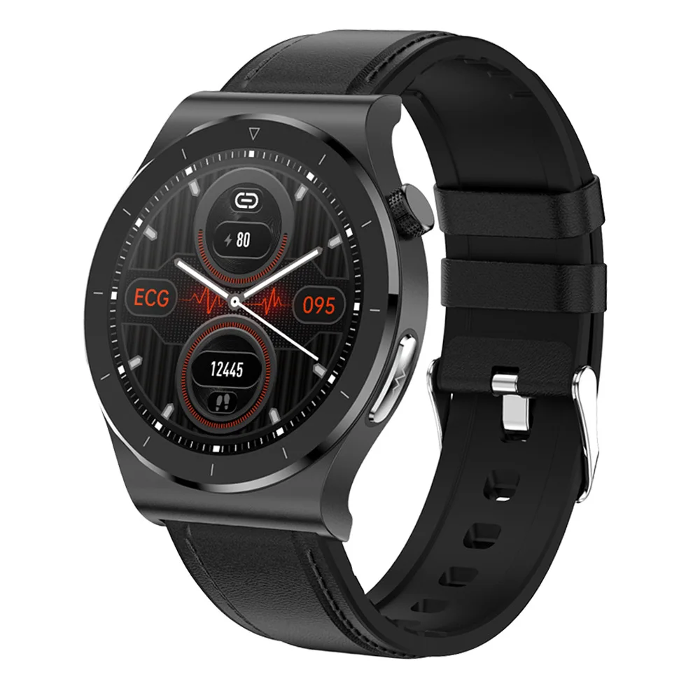 ЭКГ Смарт часы Для мужчин BodyTemperature крови Давление кислорода сердечного ритма