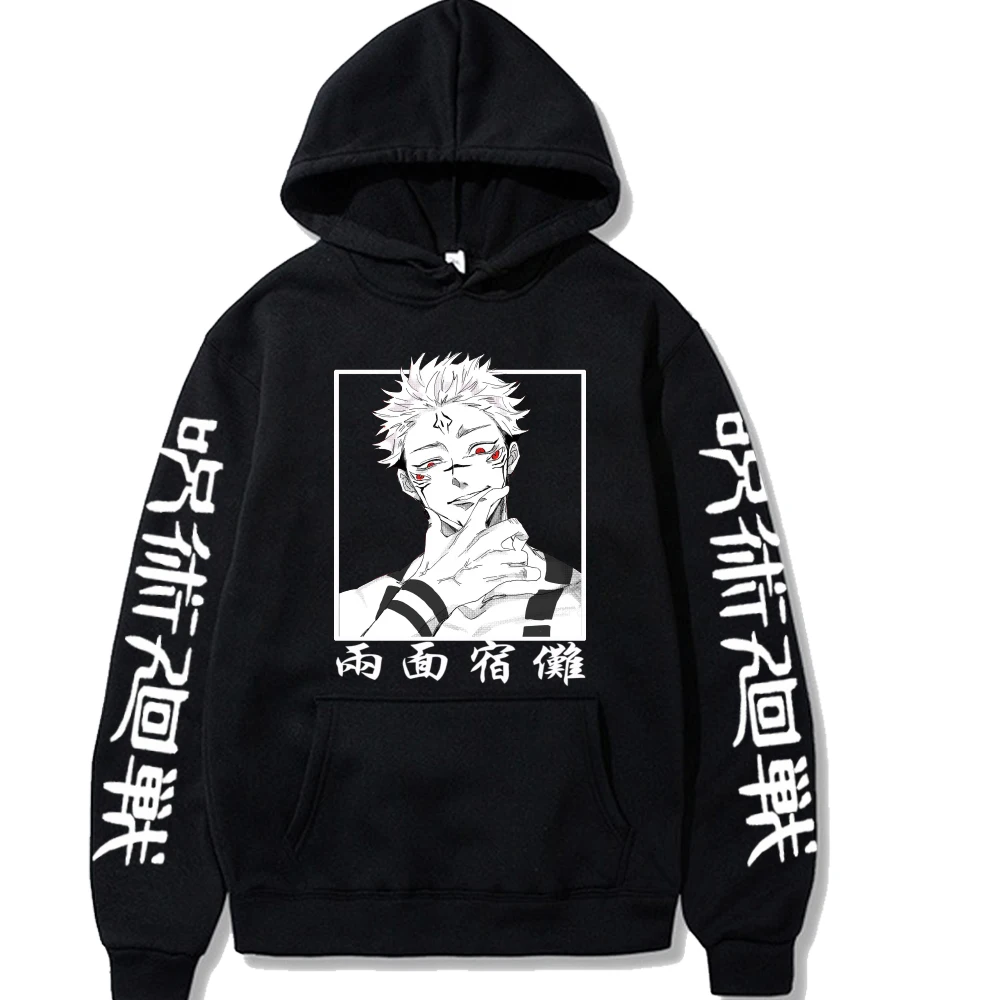 

Satoru Gojo Hot Anime Hoodie Long Sleeve Loose Print Man and Women