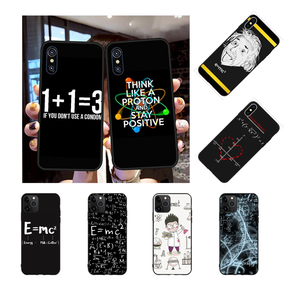 Мягкий силиконовый чехол для телефона NBDRUICAI с математическими формулами физики