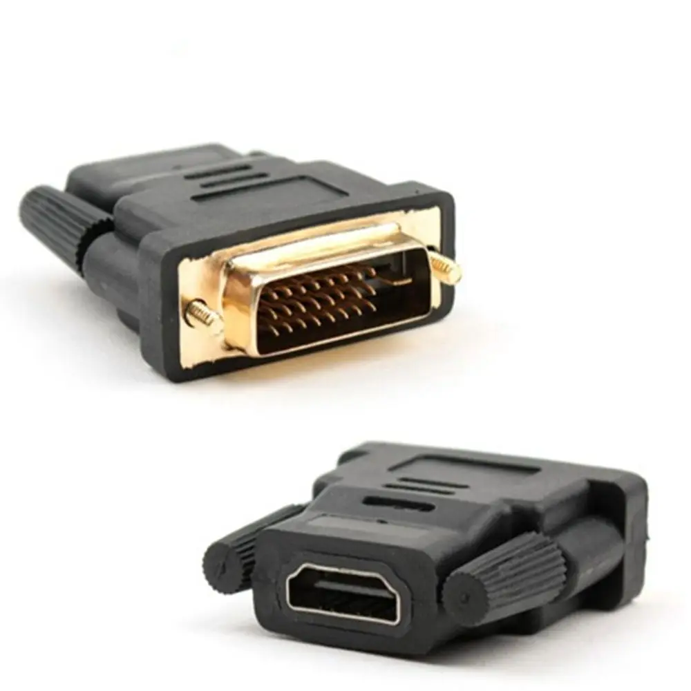 Адаптер DVI 24 + 1 hdmi переходник папа HDMI мама для HDTV позолоченная поддержка 1080p