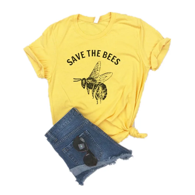 

bees t shirt harajuku pink japanese thanksgiving plus size woman punk print o-neck shirt tops girls 2020 womens clothing