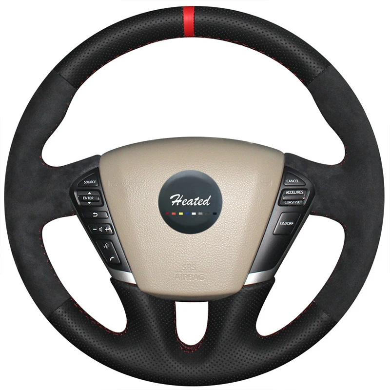Оплетка на руль для Nissan Teana 2008 2012 Murano 2009 2014 capa para volante Tampa do carro|on the steering wheel|capa