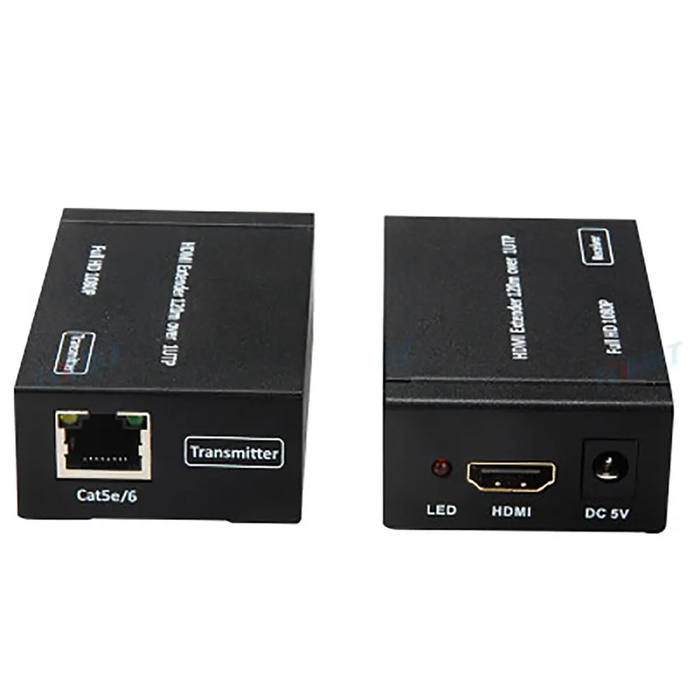 Hdmi удлинитель 60 м 120 по Ethernet tcp/ip rj45 cat5e cat6 HDMI сплиттер hdmi передатчик приемник для hd