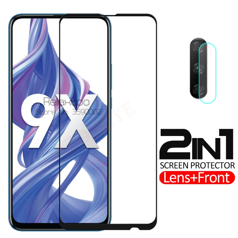 Защитное стекло для экрана и объектива камеры huawei honor 9x |