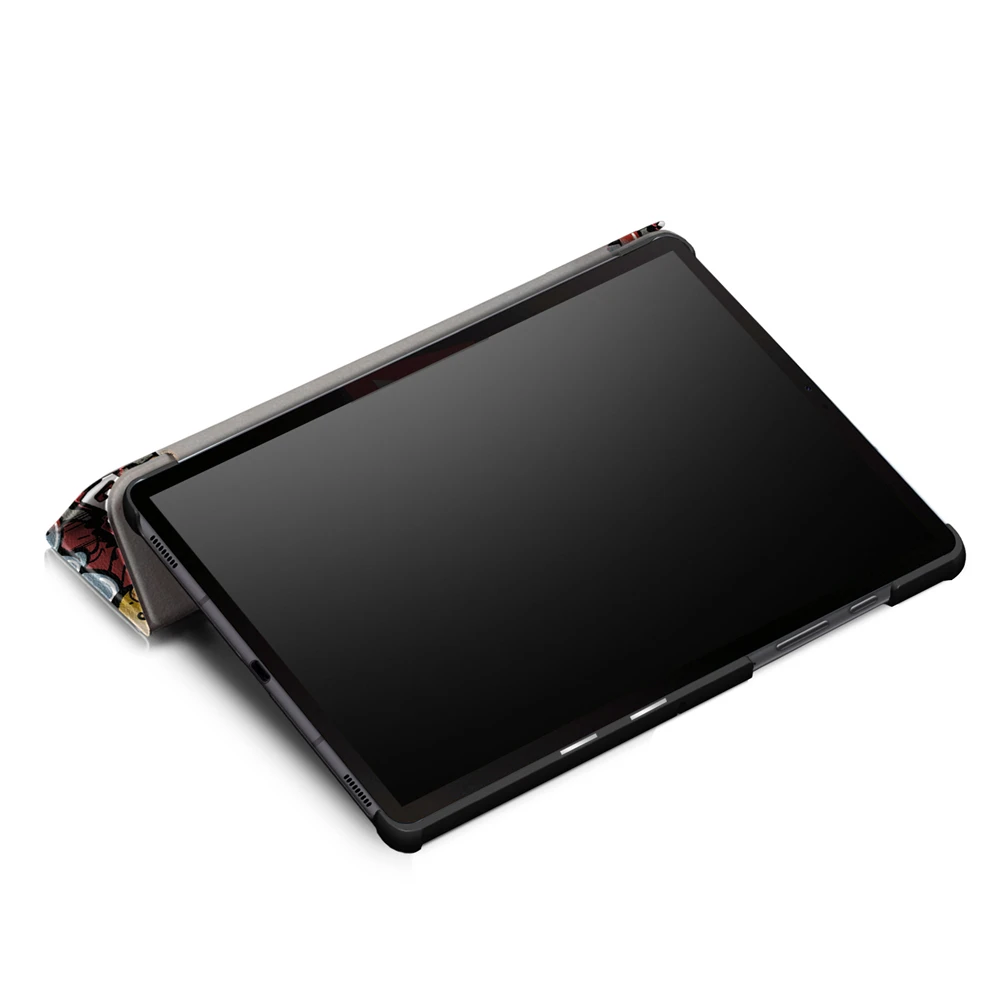 Для samsung Galaxy Tab S6 10,5 дюймов SM-T860 T865 T867 чехол из полиуретановой кожи для планшета трехслойный окрашенный чехол для планшета с функцией автоматического пробуждения/сна