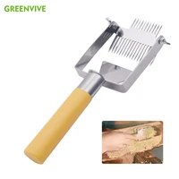 beekeeping tools plastic handle stainless steel bee hive uncapping fork scraper shovel honey fork double header adjustable
