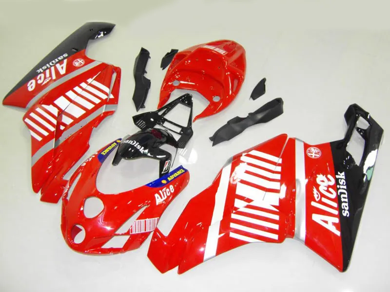 Обтекатели для кузова под давлением DUCATI 749 999 03 04 ducati 2003 2004 ABS красный Обтекатель +
