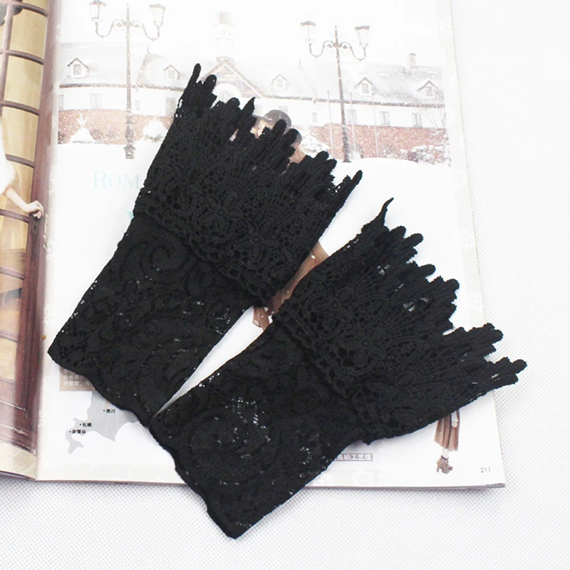 Новинка 2019 кружевные манжеты Поддельные рукава дикий свитер декоративные воланы