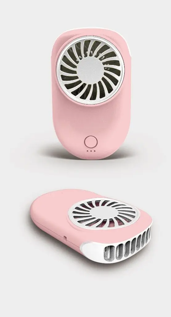 2020 new design portable mini lazy neck fan band hands free hanging usb rechargeable 1800mah fan mini air cooler summer free global shipping