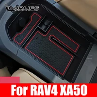 for toyota rav4 xa50 5th 2019 2020 2021 2022 car center console armrest storage box tray organizer anti slip mats