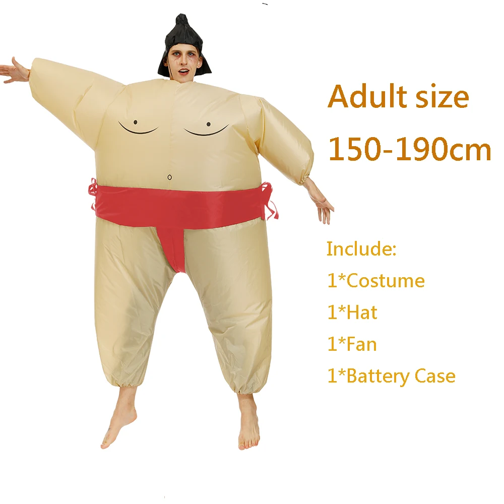 Adult Carnival Cosply Party Dress Sumo Inflatable Costume Halloween Costumes for Men Purim Japanese Jumpsuit Christmas | Тематическая