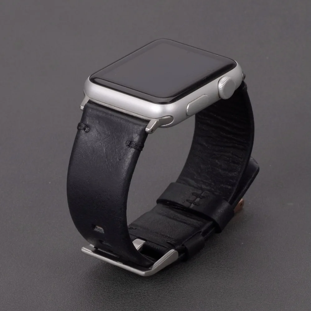 EACHE удлиненная Высокое качество Натуральная кожа ремешок для Apple Watch 42 мм мужские