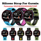 Ремешок силиконовый для наручных часов Garmin Forerunner 235, аксессуары для смарт-часов Forerunner 220230620735XT GPS