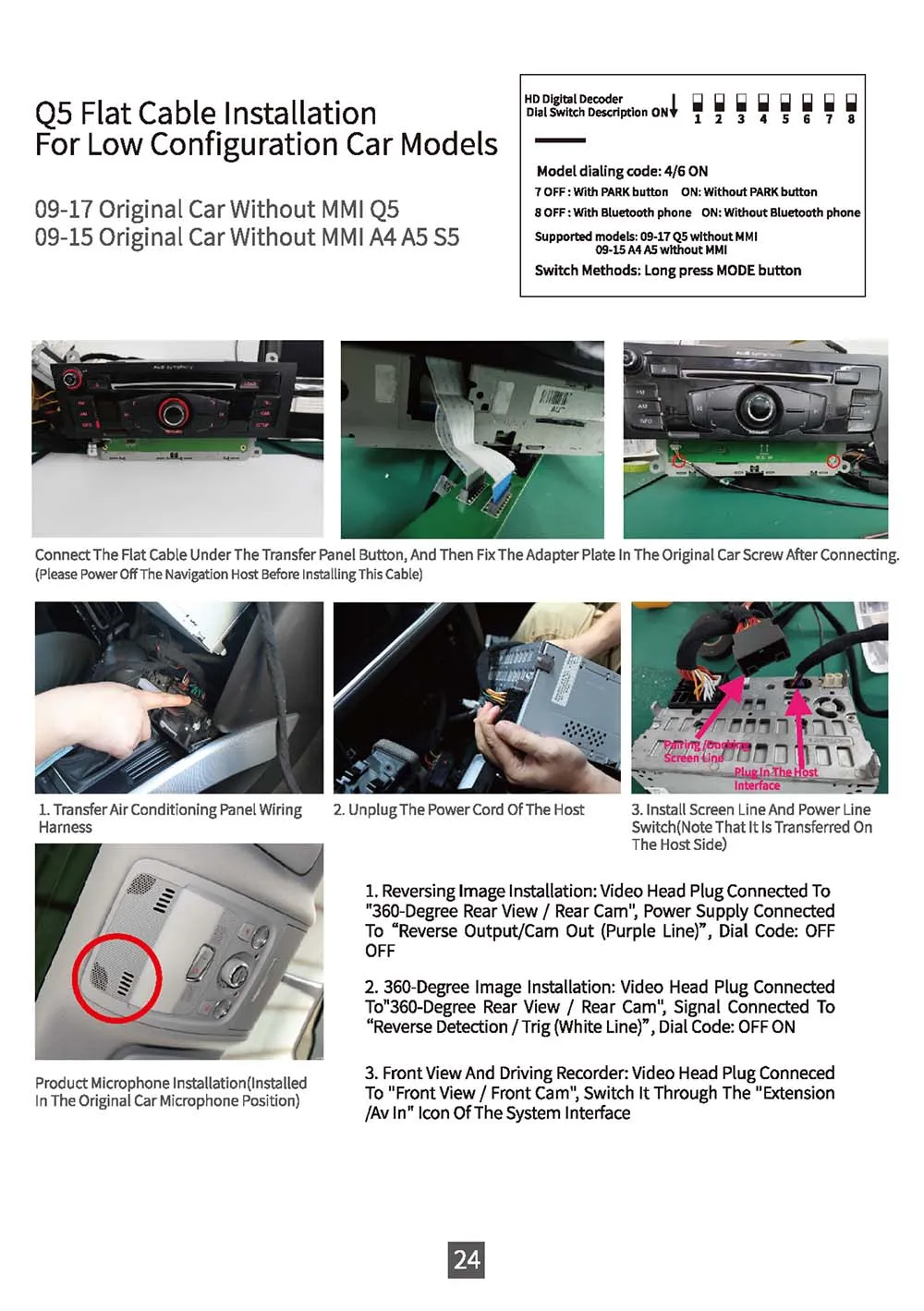 Беспроводная камера Apple CarPlay для Audi A1 A3 A4 A5 A6 A7 A8 Q2 Q3 Q5 Q7 MMI, Автомобильная камера заднего вида на Android