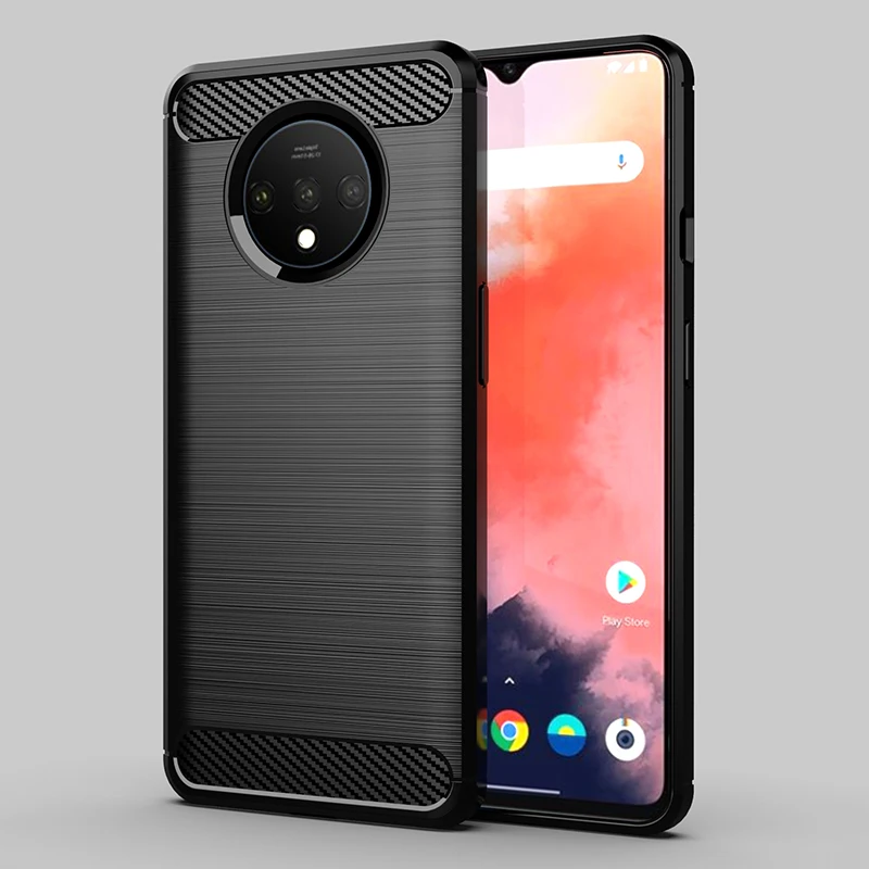 for oneplus 7t case silicone rugged armor soft cover case for one plus 7t pro 2019 phone fundas coque cases free global shipping