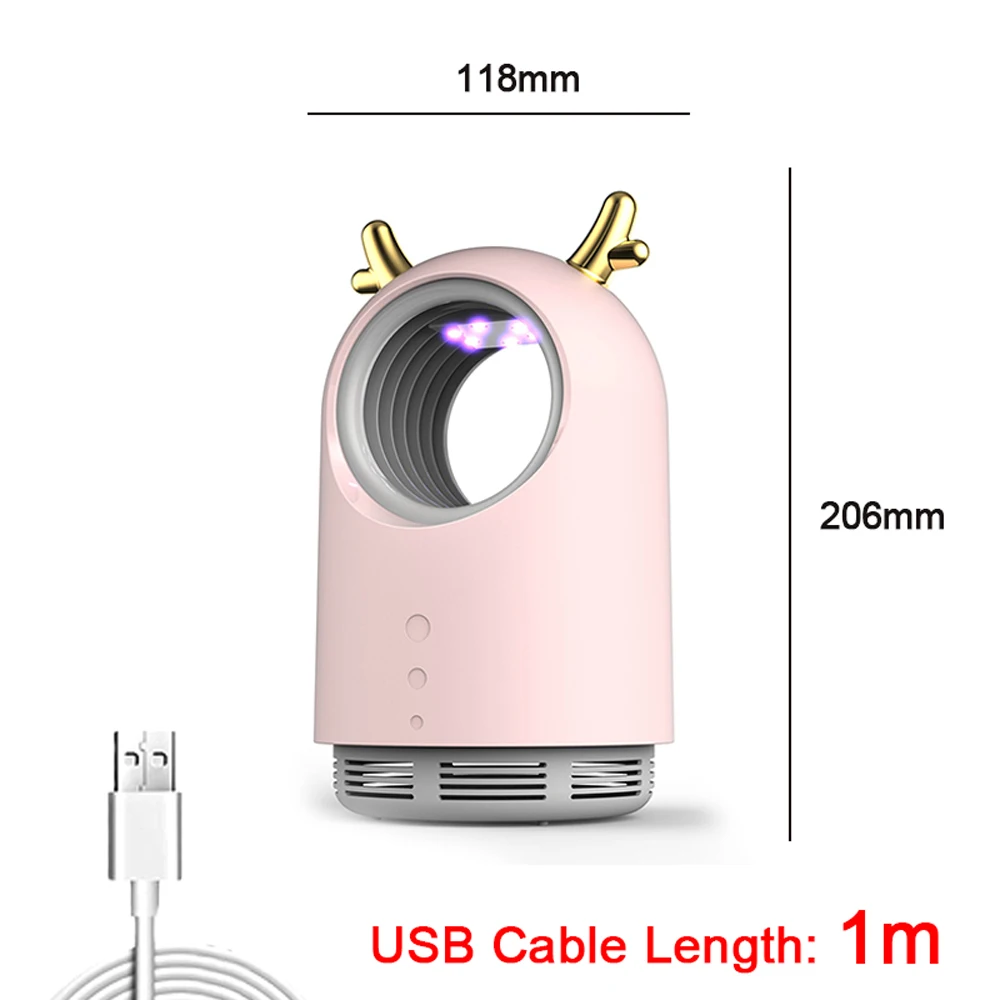 Электрический USB Отпугиватель комаров убийца светодиодный ультрафиолетовый