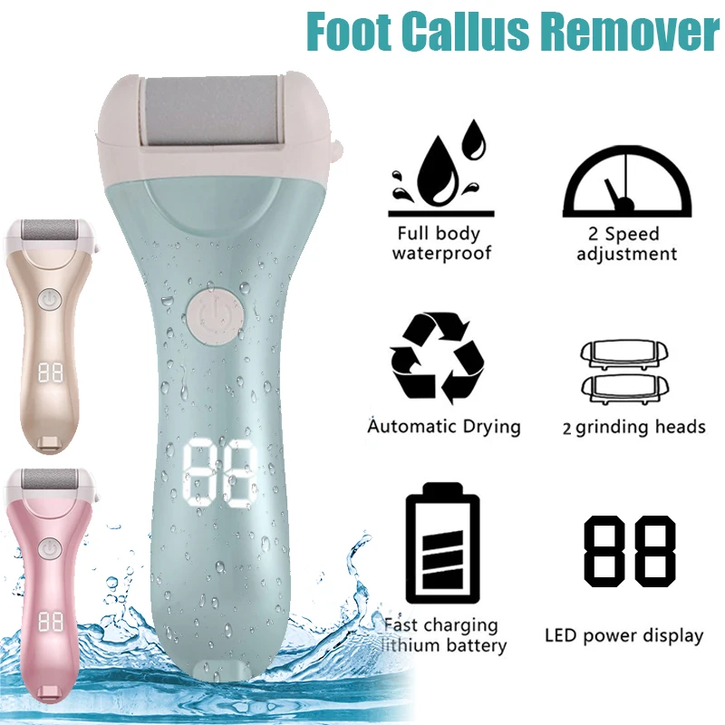 

Электрическая Шлифовальная Пилка Для ног для пяток натирают ноги каллус твердый щётка от шерсти Перезаряжаемые того, чтобы показать свой п...