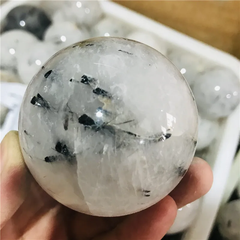 

Натуральный черный турмалин кварцевые кристаллы и камни образец полированный кристалл сфера исцеления украшения дома подарок