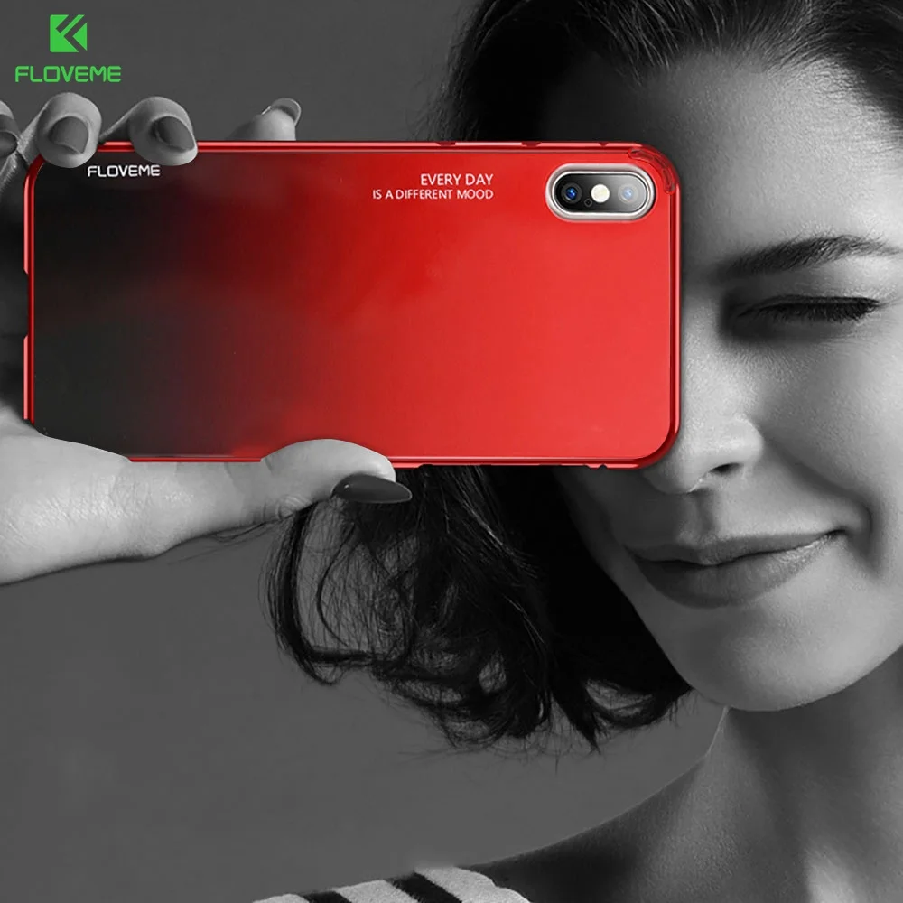 FLOVEME Gradient Case For samsung a40 S10 s9 Note 10 Samsung A50 S8 Galaxy S9 Plus 8 9 e |