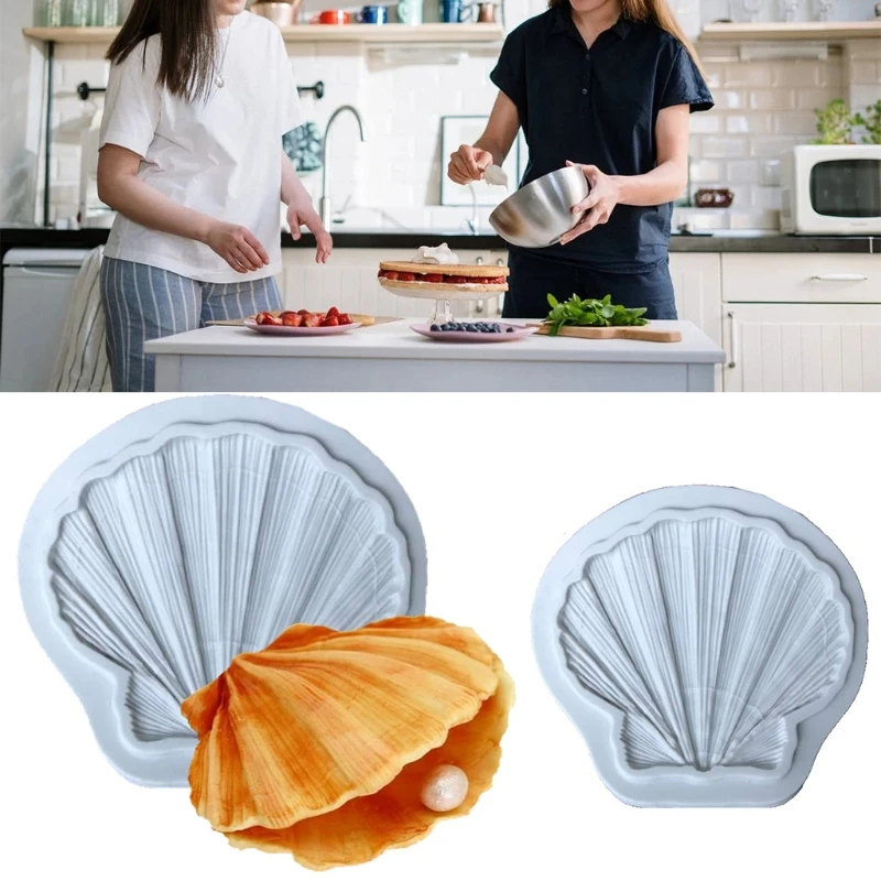 

X37B Shell Silicone Mold for Candy Sugarcraft Cake Chocolate Fondant Jewelry Polymer Clay Soap Making