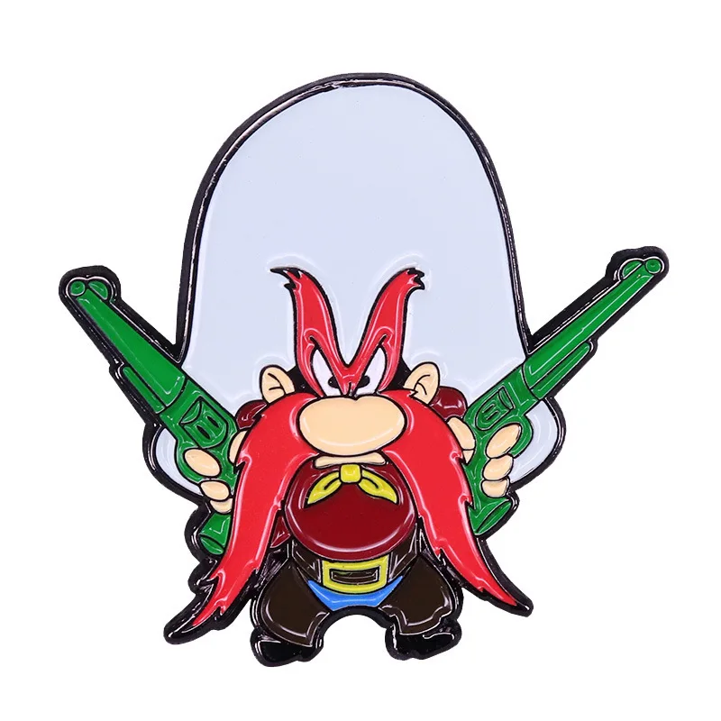 Брошь в виде кролика из джинсовой ткани | Броши