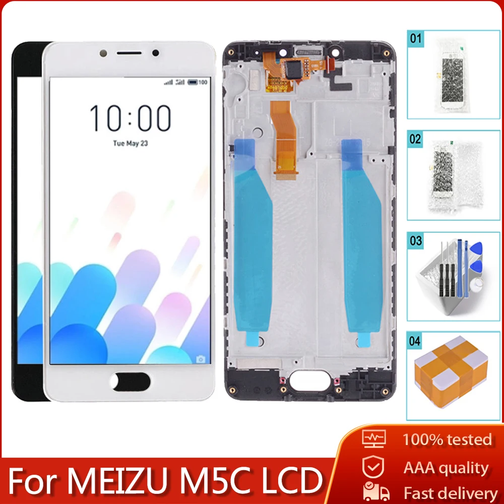 5 0 &quotОригинальный ЖК дисплей для MEIZU M5C A5 Сенсорный Экран AAA +++ дигитайзер в сборе с