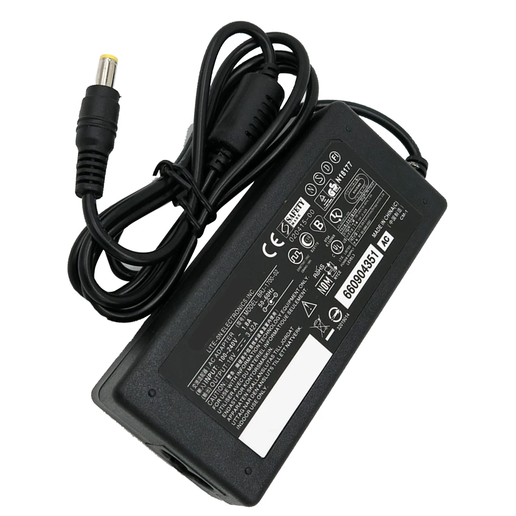 

Новый портативный 5,5x1,7mm 65W 19V 3.42A ноутбук AC питания адаптер зарядное устройство для компьютера Замена для Acer
