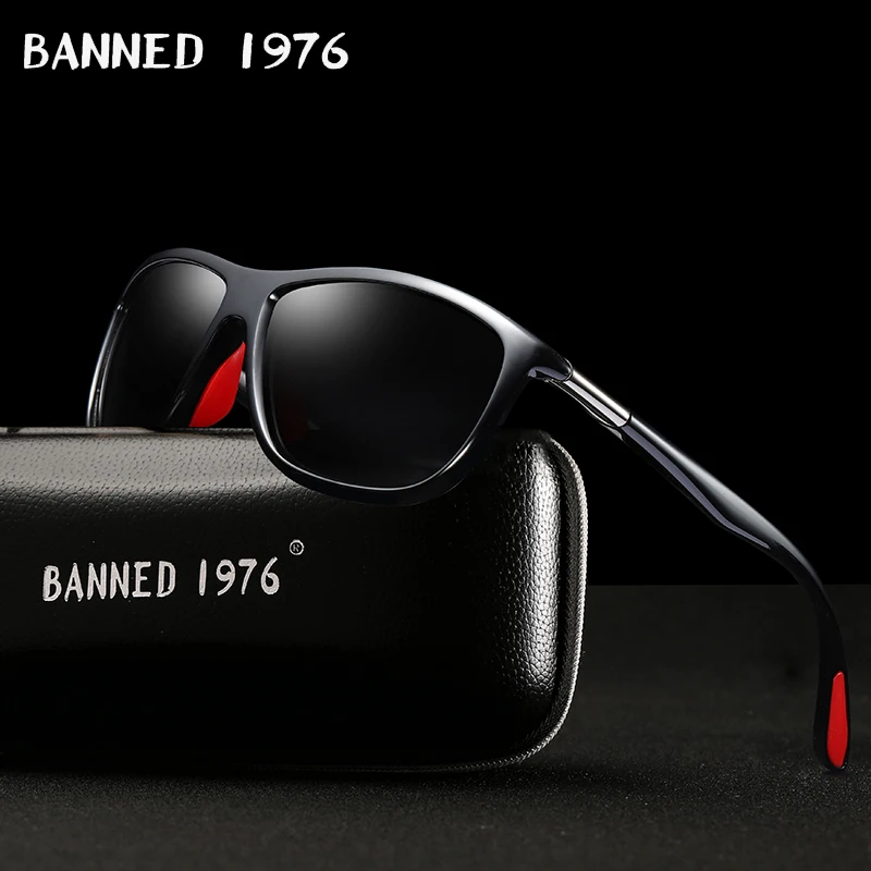 Мужские зеркальные солнцезащитные очки с поляризацией в винтажном стиле|Мужские