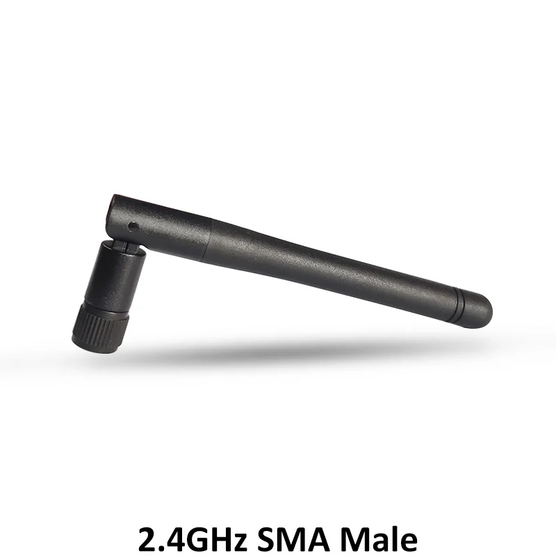 Grandwisdom 5pcs 2.4G antenna 3dbi sma male wlan wifi 2.4ghz antene pbx iot module router signal receiver antena high gain