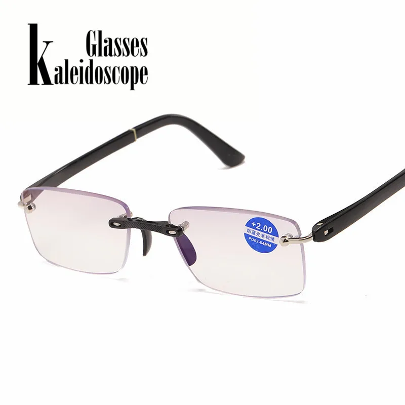 Очки для чтения без оправы TR90 мужчин и женщин лсветильник аксессуары при