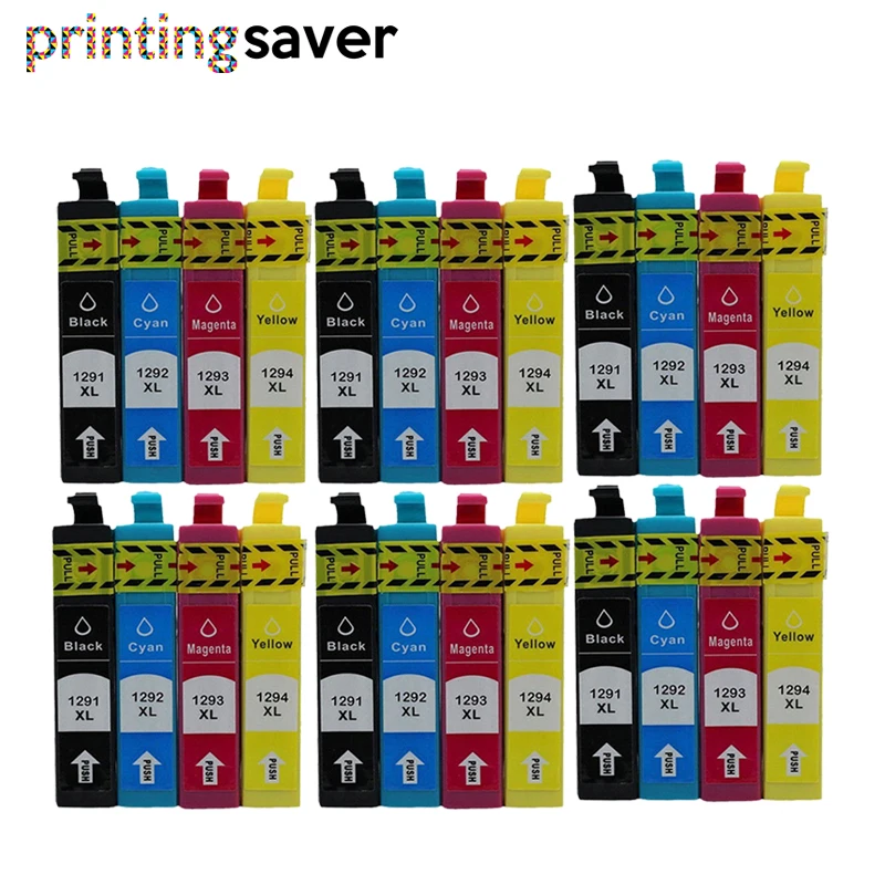 24PK совместимый T1291 T1294 T1295 чернильный картридж для принтера EPSON stylus SX235W SX425W SX420W SX438W