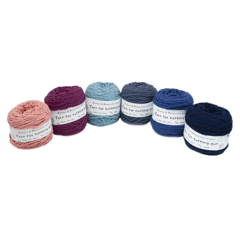 

Хлопчатобумажная нить H3CC, 6 рулонов, пряжа для вышивки, вязания крючком, вышивки крестиком, рукоделие «сделай сам»