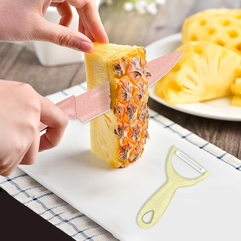 

Knife Set Stainless Steel Kitchen Knife Knife Set Color Six-Piece Gift Set Household Kitchen Knife Set