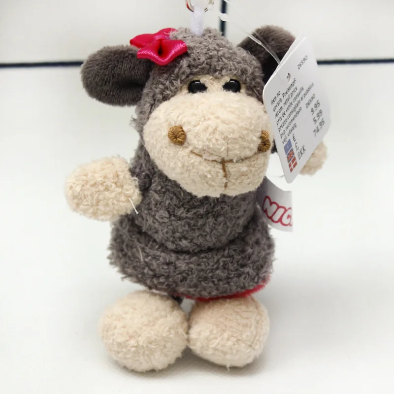 Cartoon Turtle Elephant Tiger Lion Animal Plush Keychain Hippo Raccoon Bear Bird Dog Walf Rabbit Chicken Monkey Toy ZLL | Игрушки и