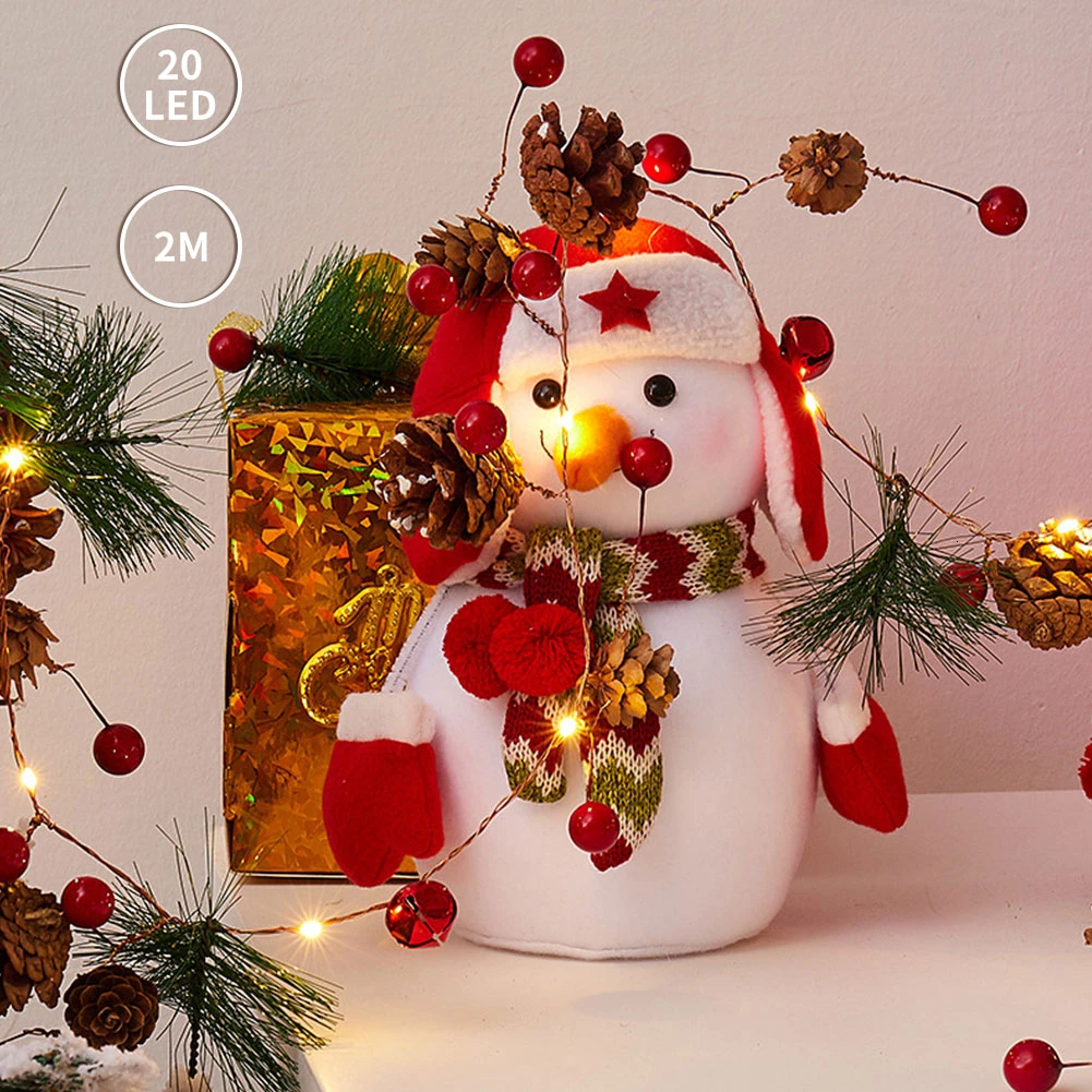 Рождественский сосновый конус 20 светодиодный гирлянд рождественские украшения