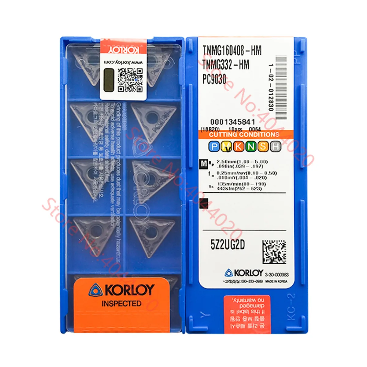 

KORLOY TNMG160408-HM PC9030 TNMG332-HM PC9030 10pcs Quality goods New original