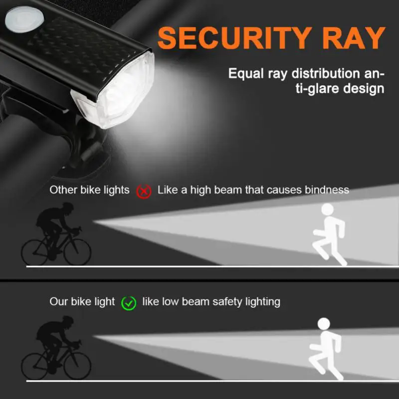 Фонарь велосипедный передний 800 лм зарядсветильник через USB | Спорт и развлечения