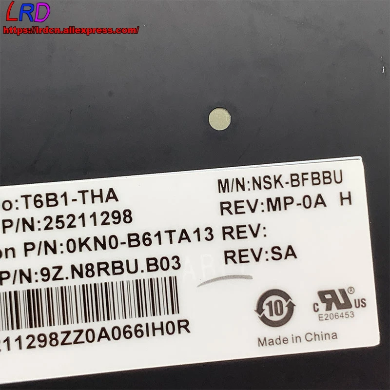 Новая Оригинальная тайская клавиатура с подсветкой TH для ноутбука Lenovo Ideapad Z710 U510