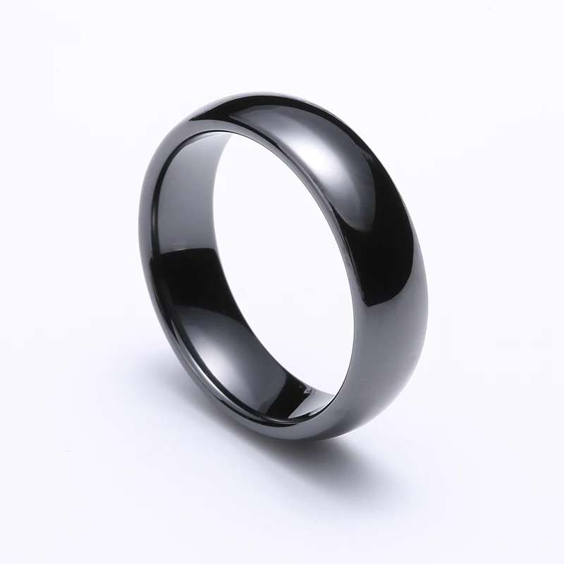 LO уникальные кольца для женщин 4 мм черное экологическое керамическое кольцо