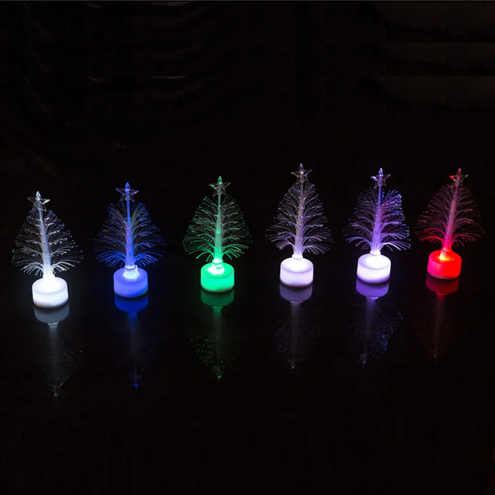 2020 Christmas Tree Hot Merry LED Color Changing Mini Home Table Party Decor Charm | Дом и сад