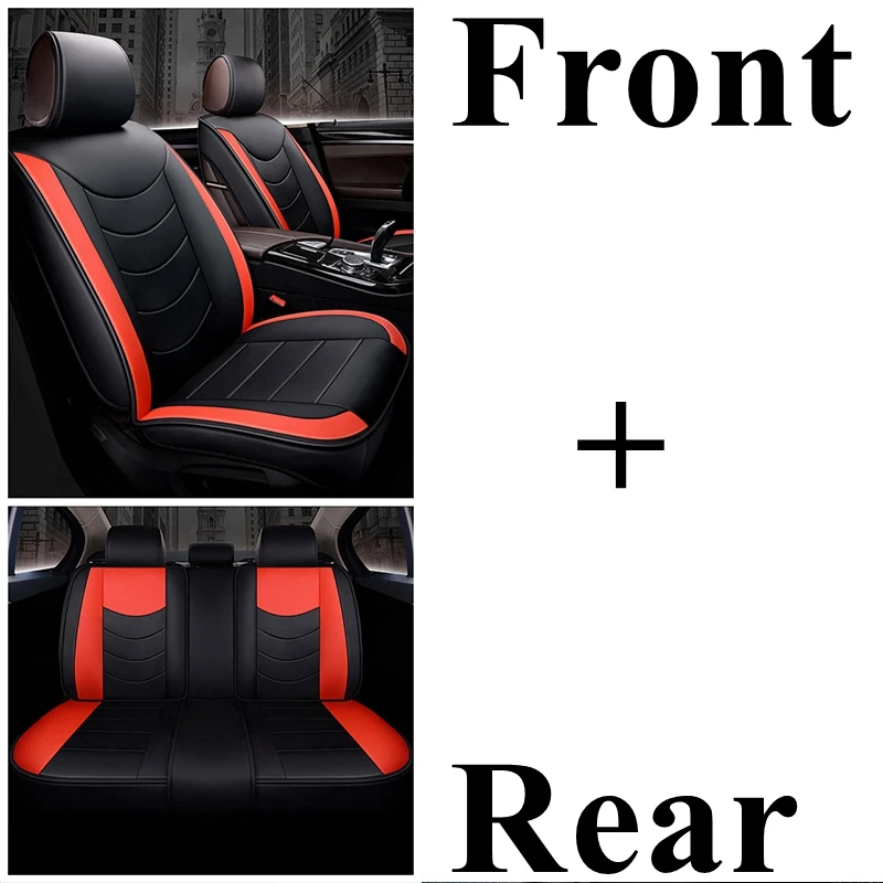 Автомобильный чехол для сиденья Volkswagen Passat b5 b6 b7 b8 polo Touareg golf 4 5 6 7 Bora Candy Magotan Sagitar Sportsvan Phideon gol - Название цвета: black red standard