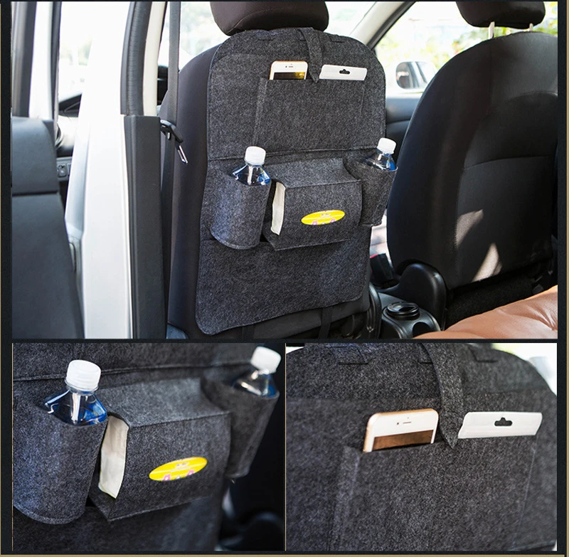 

2020 Universal Car Seat Back Organizer Multi-Pocket Storage Bag for Cadillac XTS SRX ATS CTS/Renault Koleos Fluenec Latitude