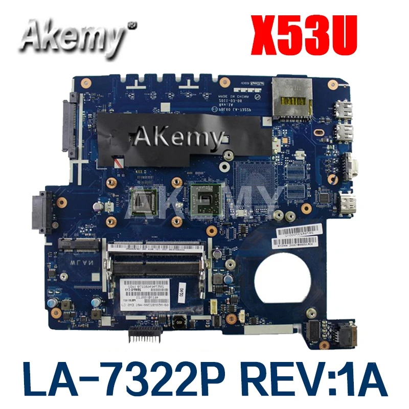 Amazoon X53U PBL60 LA 7322P REV:1A материнская плата для ноутбука For Asus X53B K53B X53 K53 тест