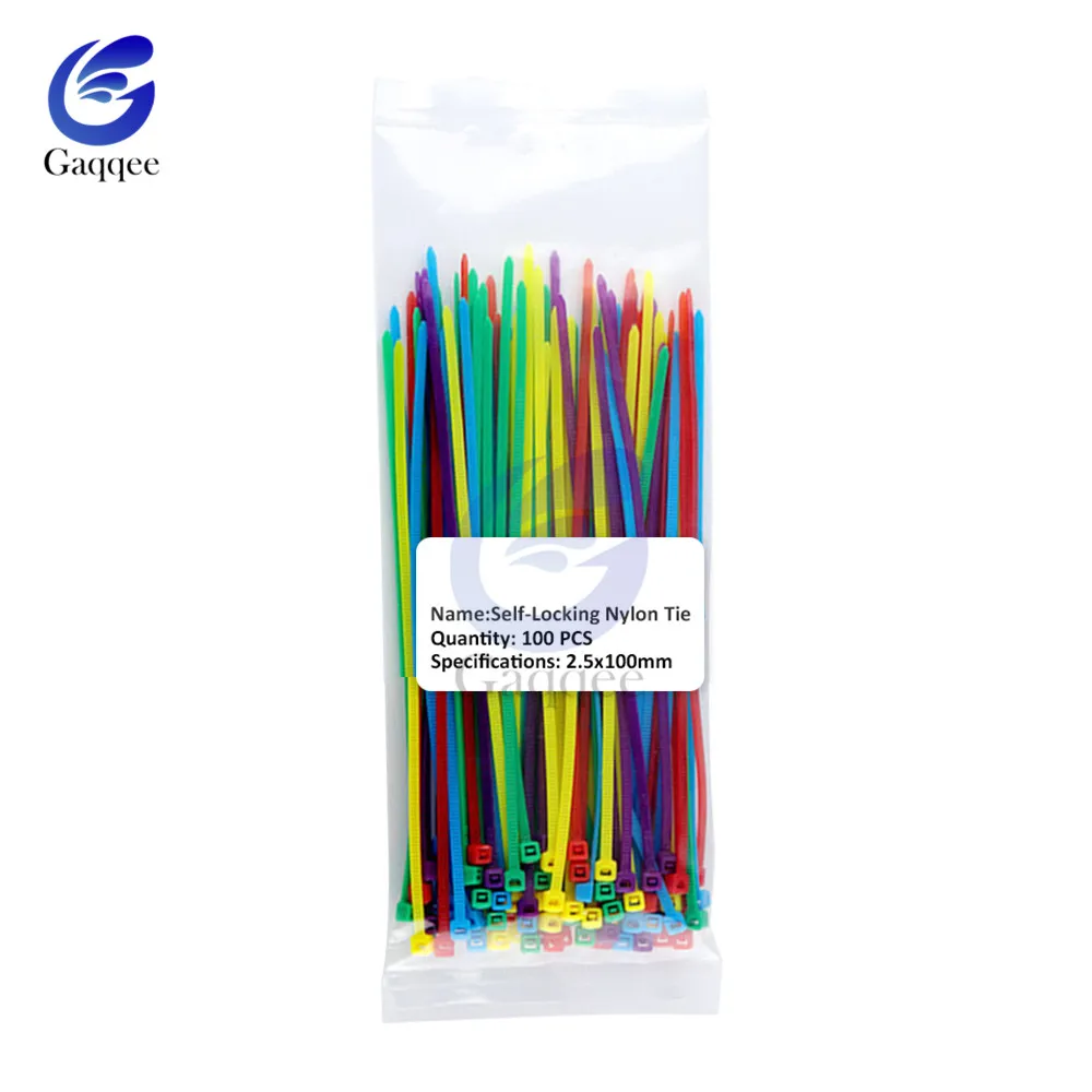 Самоблокирующиеся Нейлоновые кабельные стяжки 100 мм 150 пластиковые застежка