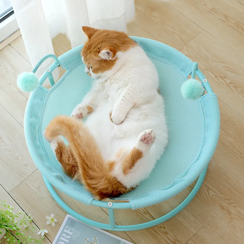 

Pet Cat Nest Kennel House Round Soft Cat Cradle Bed Soft Plush Hammock Small Comfortable Sofa House Bed Shelf Seat Nest Kennel