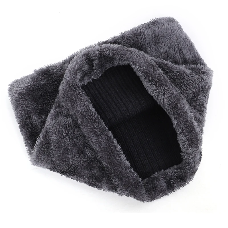 2019 Новая мужская зимняя шапка шарф с бархатными буквами полосатая хлопковая