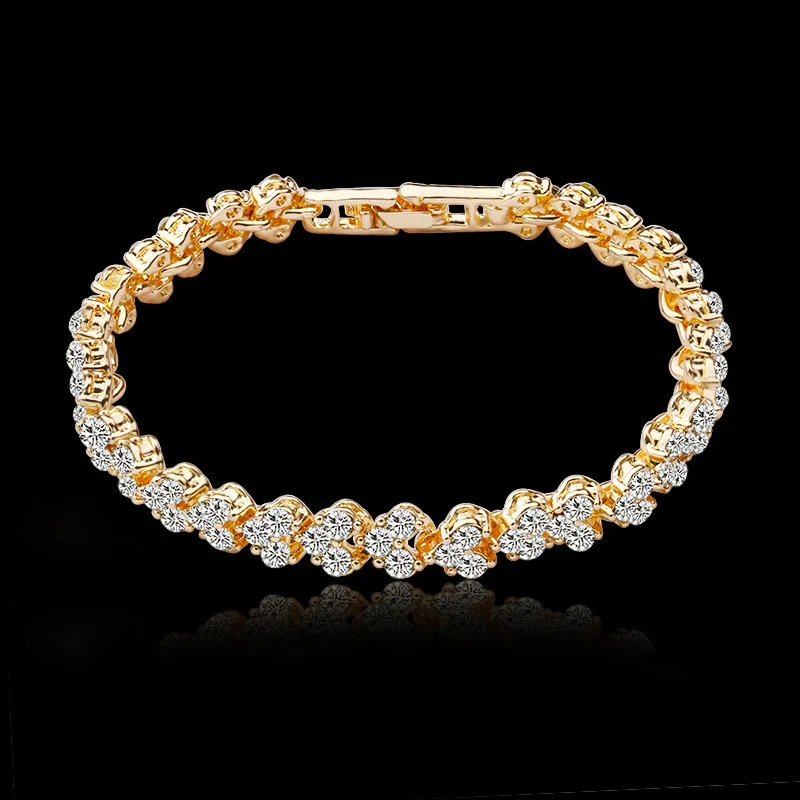

Exquisite Luxury Roman Crystal Simple Zircon Bracelet